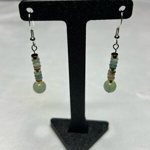 Elegant Beaded Drop Earrings